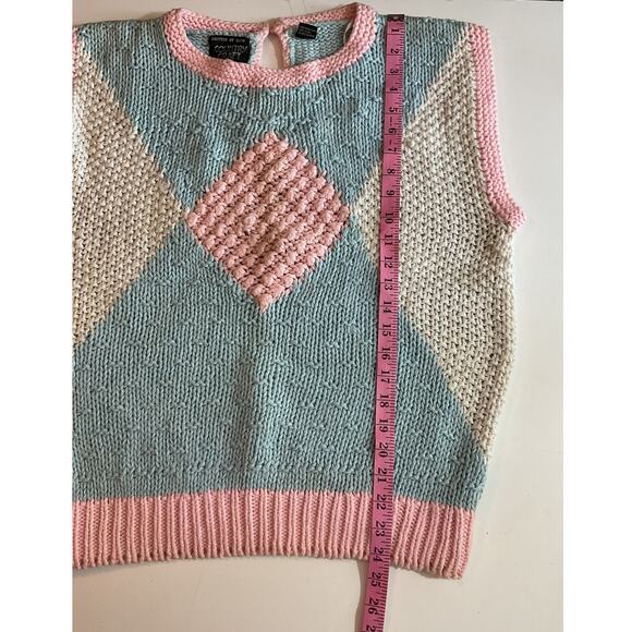Vintage Country Craft Hand Knitted Sweater Vest Shirt Size 42 - Picture 4 of 8